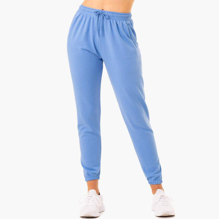 Custom Workout Lightweight Ladies Drawstring Waist Women Cotton Jogger Pants With Pocket