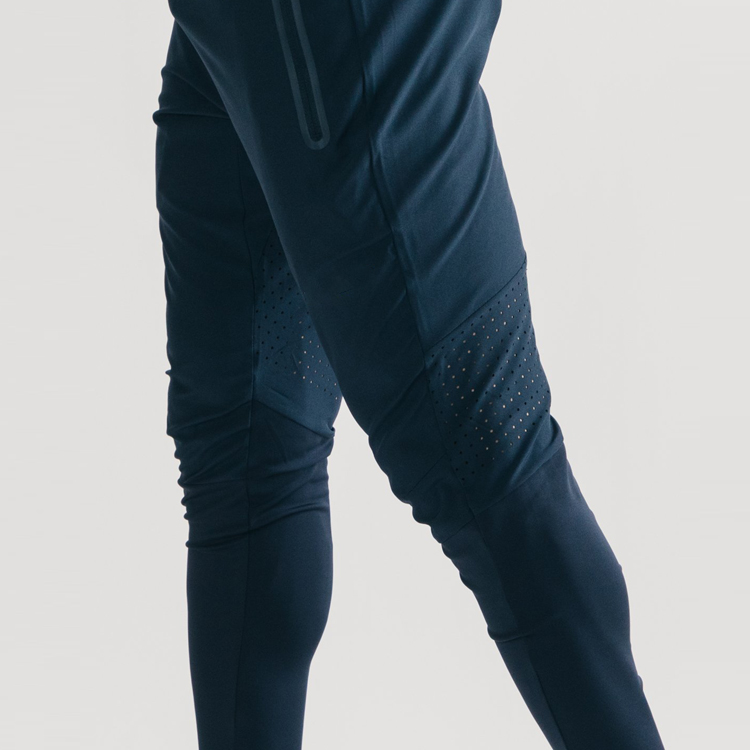 Active Mesh Panel Elastic Waist Fitness Training Nylon Track Tech Jogger Pants For Men detail pictures