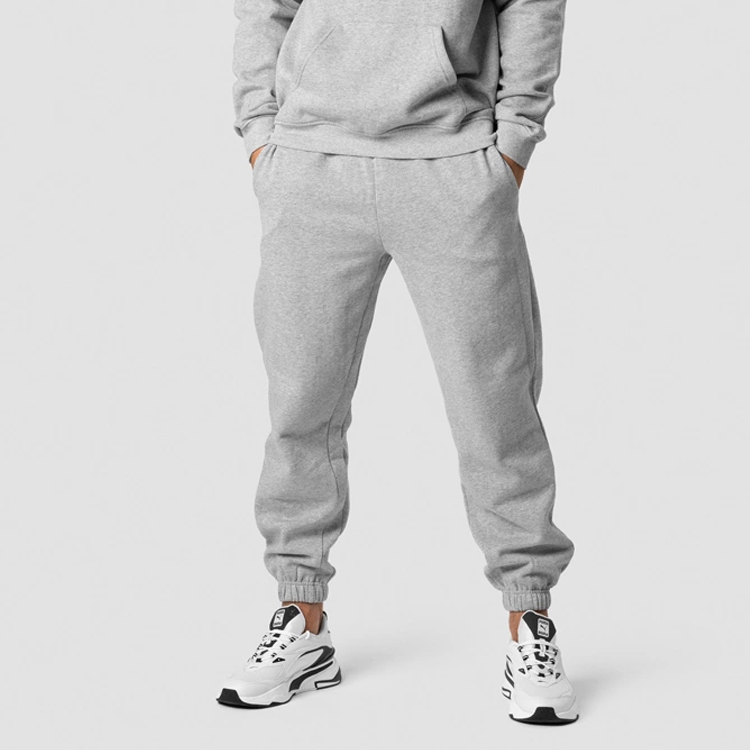 High Quality Workout Casual Joggers Custom Men Cotton Sweat Pants With Pockets detail pictures