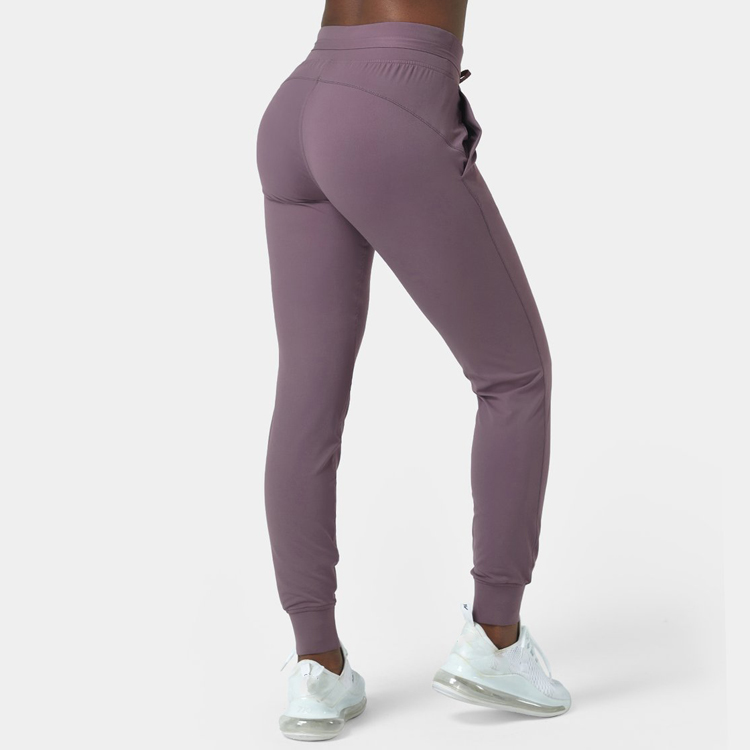 China Cheap price Tracksuits Manufacturer -
New Trendy Custom Logo Four Way Stretch Cotton Drawstring Waist Women Slim Fit Joggers With Pockets – AIKA detail pictures