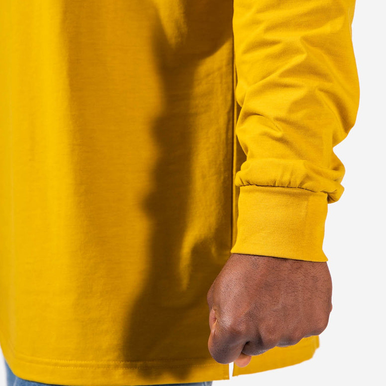 High Quality Custom Printing Workout Cotton Oversized Long Sleeve T Shirts For Men detail pictures