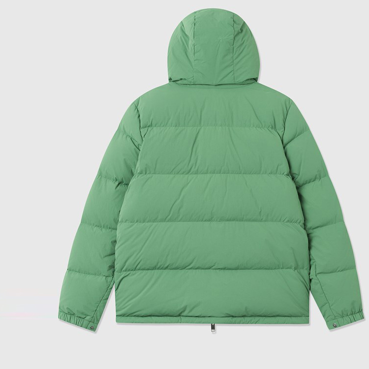 Wholesale Lightweight Custom Logo 100%Nylon Down Coat Puffer Jacket For Men detail pictures