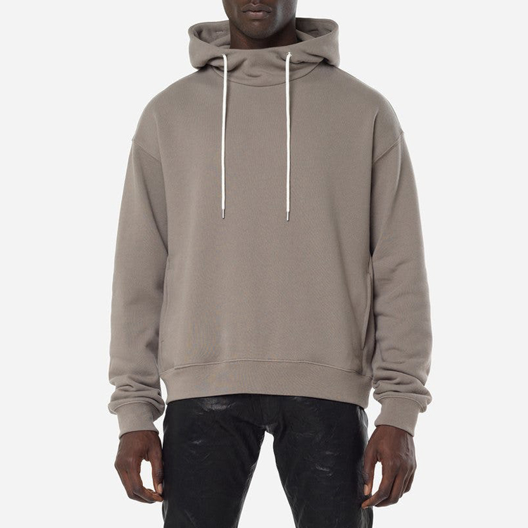 High Quality Wholesale Custom Fitness Sportswear Men Plain Cotton Blank Hoodies Sweatshirt With Pocket