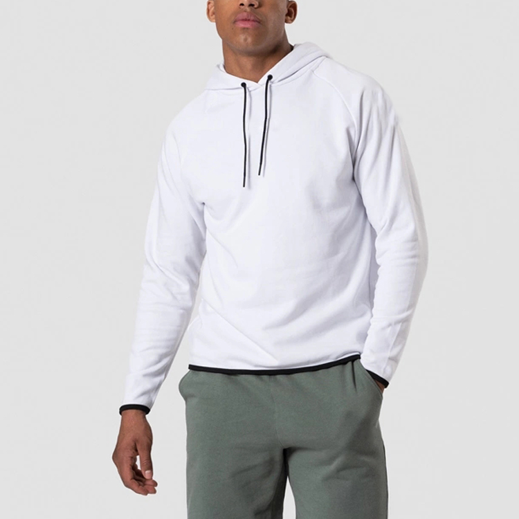 Just Arrived Custom Logo Printing Wholesale 95% Cotton 5% Spandex Plain Hoodie Pullover For Men