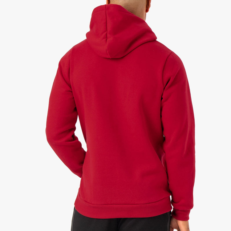 Wholesale Cotton Polyester Workout Blank Pullover Custom Plain Hoodies For Men detail pictures