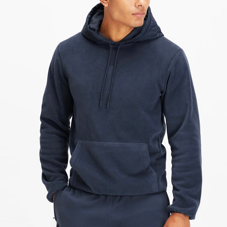 Custom Embroidery Logo Plain Workout Gym Hoodies Pullover For Men