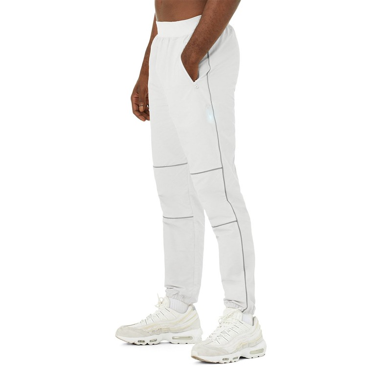 OEM High Quality Lightweight Custom Slim Fit Men Jogger Sweat Pants With Zipper Pocket detail pictures