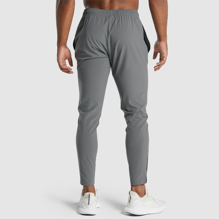 High Quality Four Way Stretch Drawstring Inside Slim Fit Nylon Jogger Pants For Men detail pictures