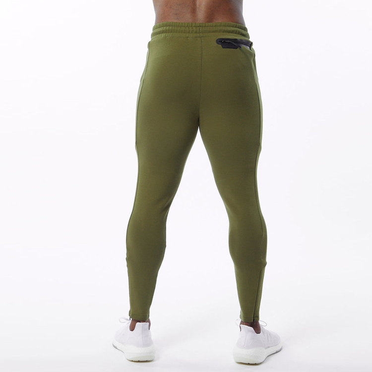 High Quality Drawstring Waist Athletic Gym Workout Slim Fit Jogger Pants For Men detail pictures