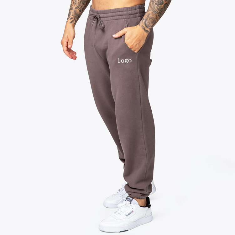 China Factory Heavy Cotton Drawstring Waist Loose Fit Gym Sweatpants Men Sports Joggers With Pocket