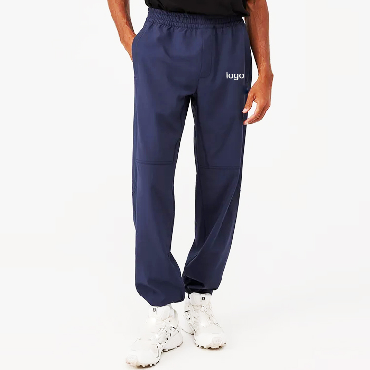 Factory Price 100%Polyester Elastic Waist Workout Sports Track Pants Men Gym Joggers With Pockets
