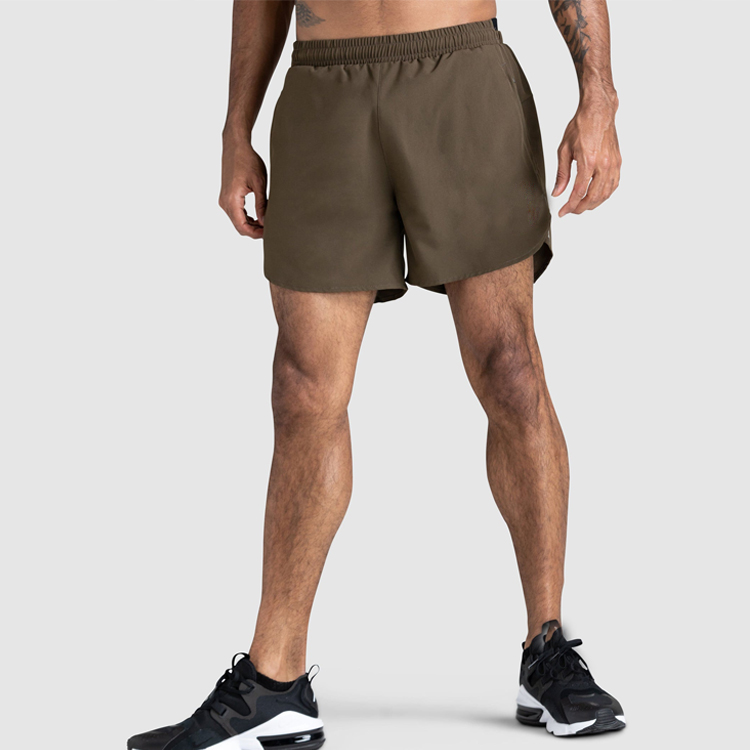 Wholesale Quick Dry 100% Polyester Elastic Waist Men Athletic Gym Shorts With Pocket