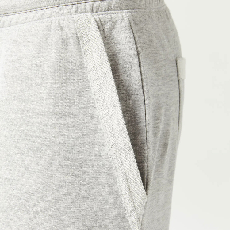 Wholesale French Terry Cotton Raw Edge Custom Men Fitness Workout Sweat Shorts detail pictures