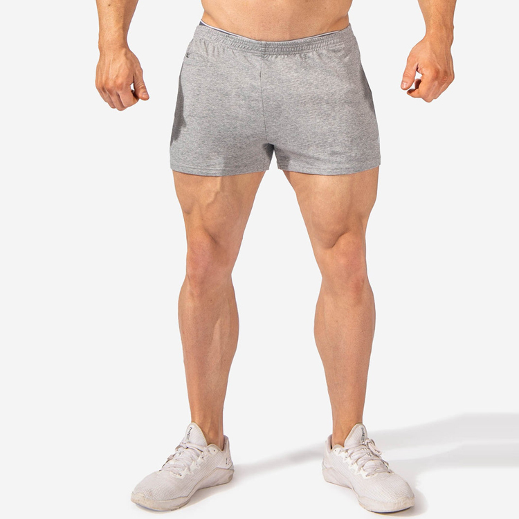 Wholesale Soft 100% Cotton Drawstring Waist Workout Active Sports Shorts For Men