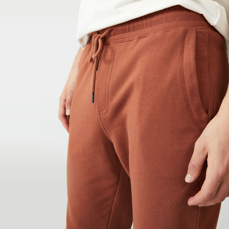Top Sell OEM Drawstring Waist Cotton Polyester Slim Fit Sweat Jogger Pants For Men detail pictures