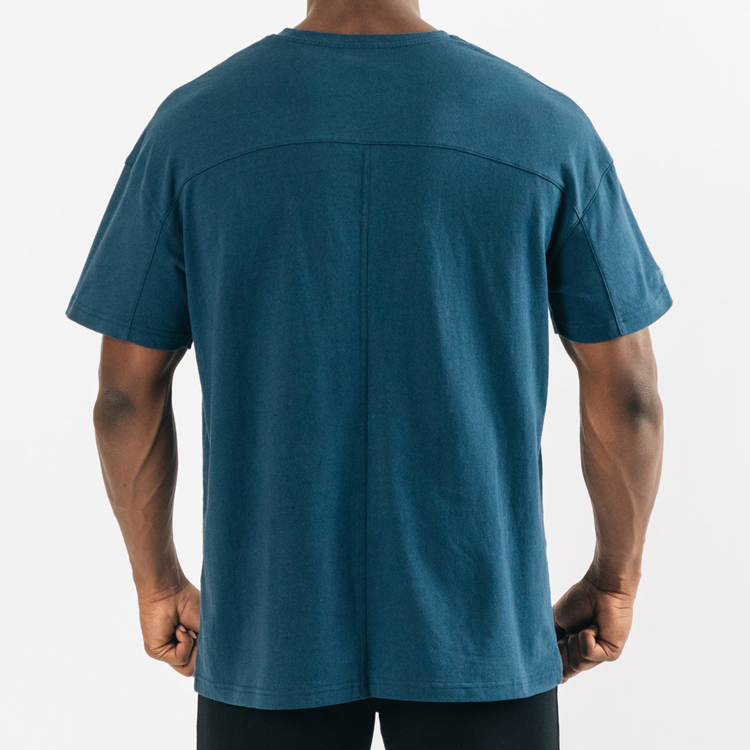 Soft Cotton High Quality Men Plain Gym Oversized T Shirts Custom Logo Printing detail pictures