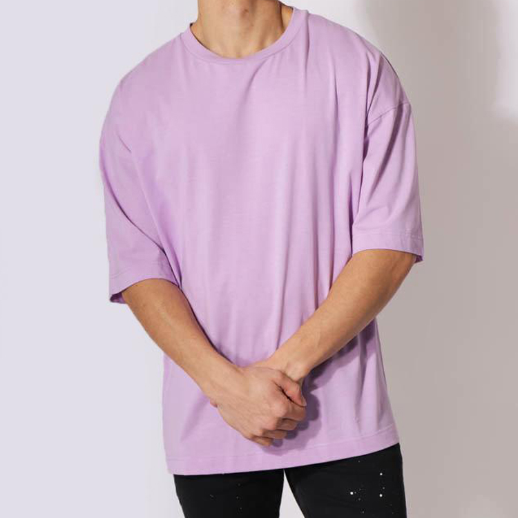 High Quality Workout Blank Oversized Plain Custom Logo 100% Cotton T Shirts For Men detail pictures