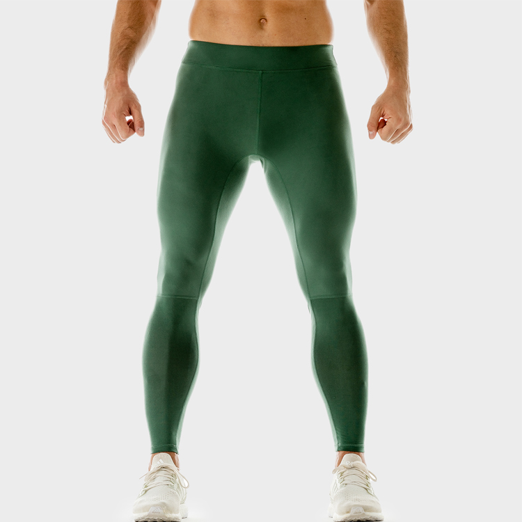 High Quality Stretch Quick Dry Custom Logo Compression Tights Gym Leggings For Men detail pictures