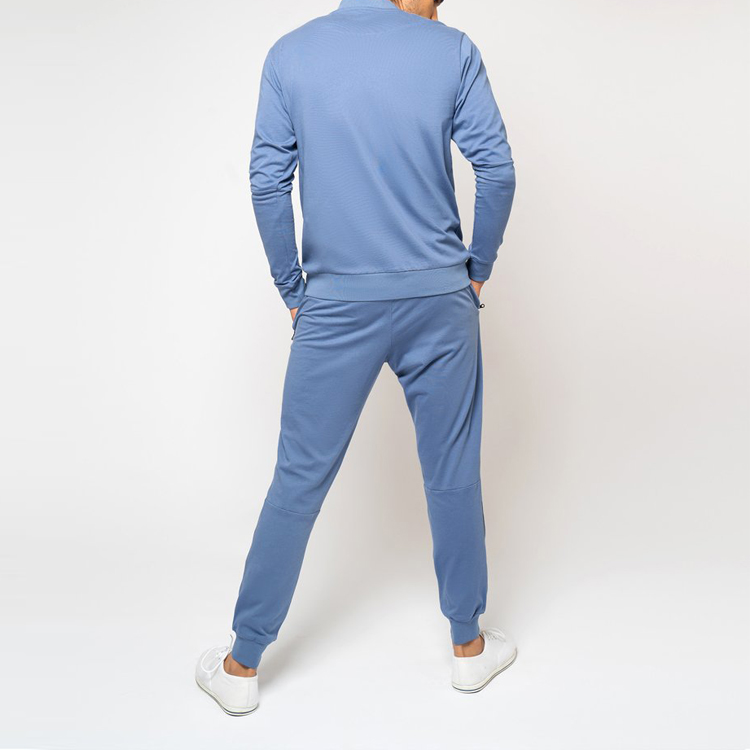 High Quality Wholesale Quick Dry Polyester Men Blank Slim Fit Tracksuits Custom Logo detail pictures