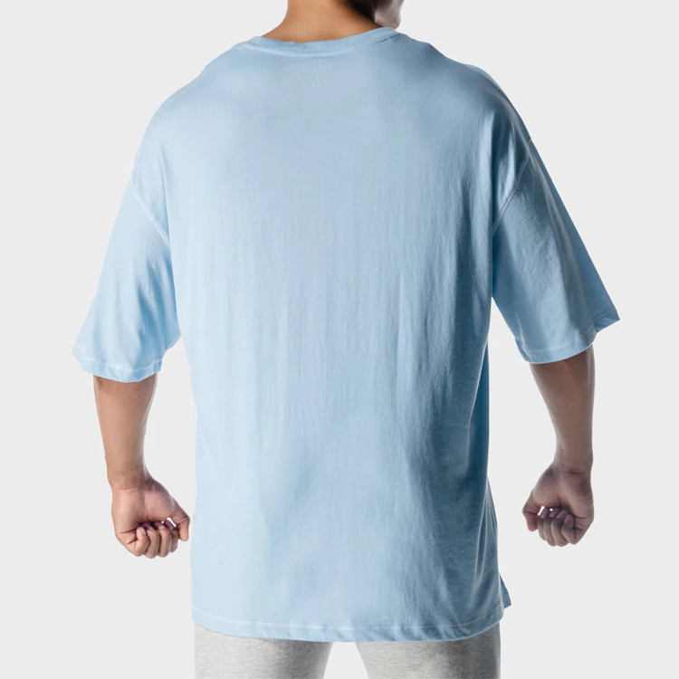 OEM High Quality Stree Wear 100% Cotton Oversized Plain Men T Shirts Custom Printing detail pictures