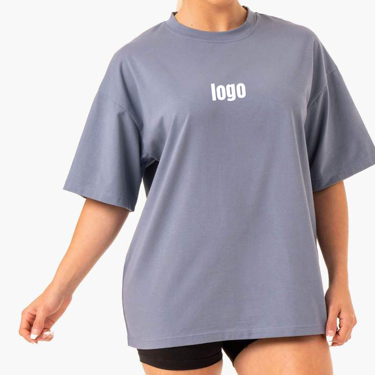 OEM Logo Printing Oversized Plain Wholesale Boyfriend Custom Gym Sports T Shirt For Women