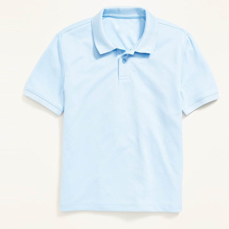 School Polot T Custom Breathable Light Weight Boys Shorts Sleeve
