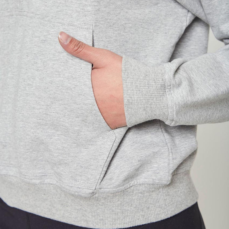 Best Selling Custom Plain Crop Top Pullover Women Half Zipper Cotton Sweatshirts detail pictures