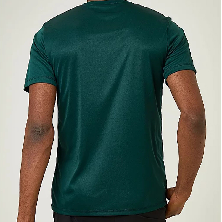 Wholesale Lightweight 92 Polyester 8 Spandex Customized Plain Gym Sports T Shirts For Men detail pictures