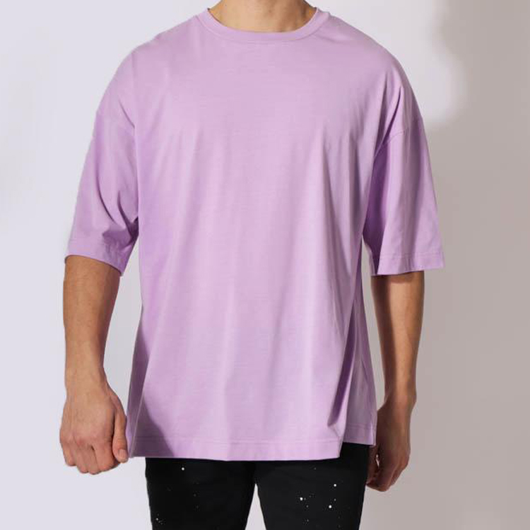 High Quality Workout Blank Oversized Plain Custom Logo 100% Cotton T Shirts For Men detail pictures