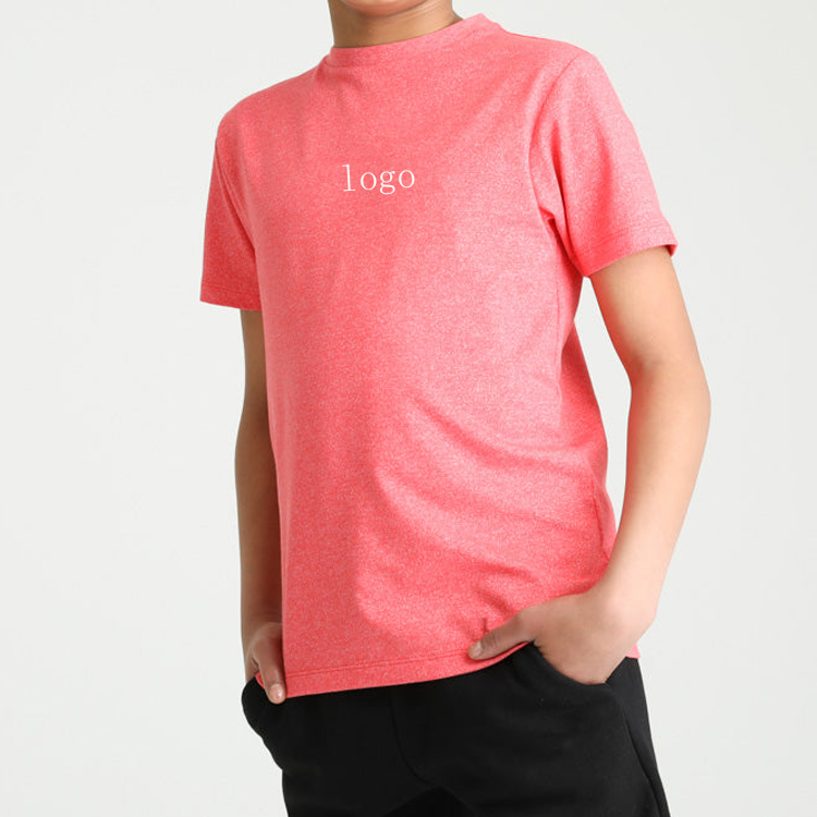 High Quality Lightweight Polyester Plain Short Sleeve Boys Gym T Shirts Custom Printing