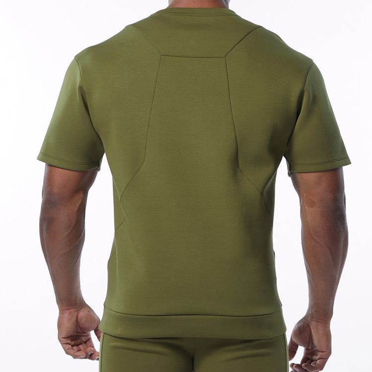 Factory Price Lightweight Crew Neck Plain Workout Sports T Shirts Custom Logo For Men detail pictures