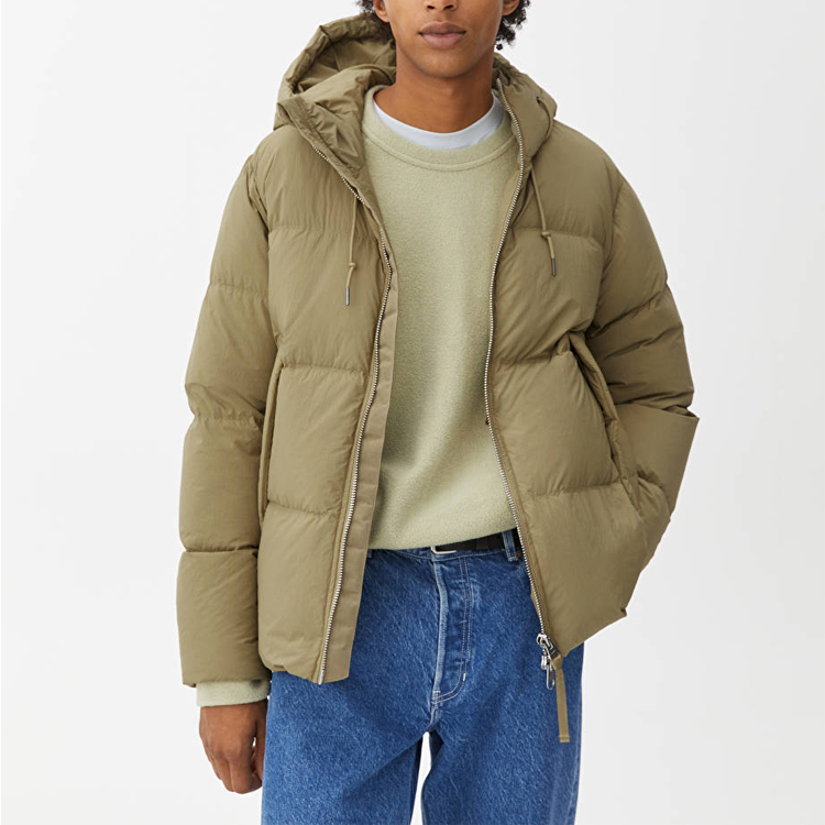 Top Sell OEM Winter Wear Custom Goose Down Coat Puffer Jacket  For Men