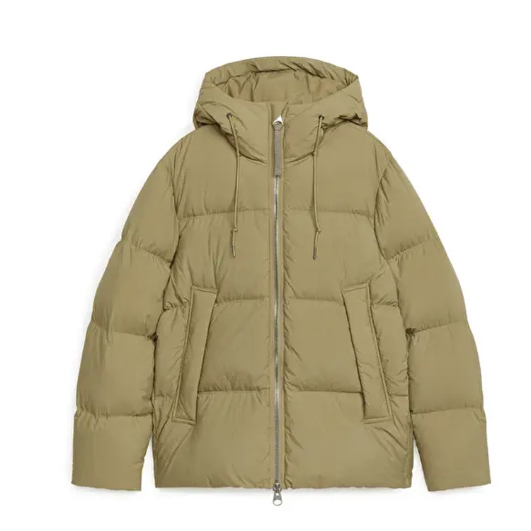 Top Sell OEM Winter Wear Custom Goose Down Coat Puffer Jacket For Men detail pictures
