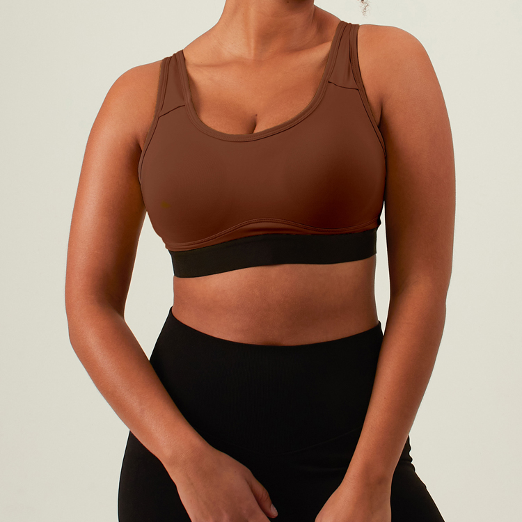 High Quality Ladies Push Up Yoga Bra Custom Adjustable Straps Sports Bra For Women detail pictures