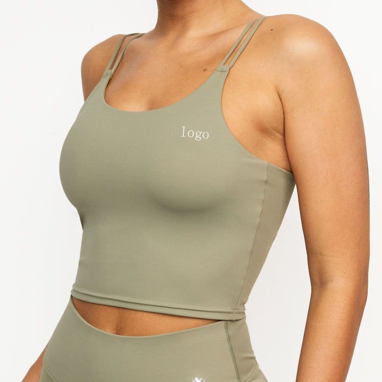 Wholesale Sweat Wicking Custom Gym Fitness Long Line Women Crop Sports Bra