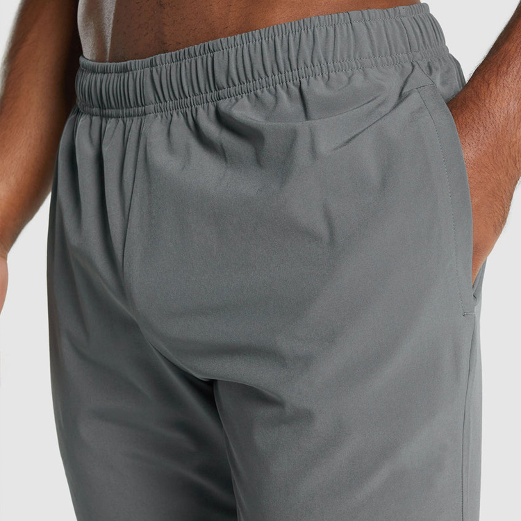 High Quality Four Way Stretch Drawstring Inside Slim Fit Nylon Jogger Pants For Men detail pictures