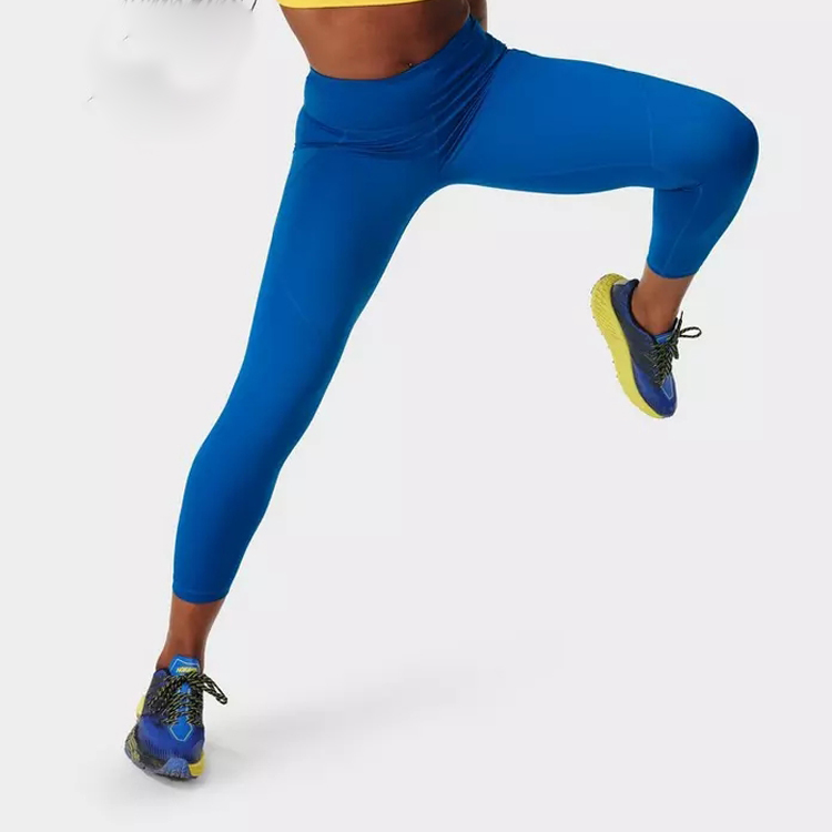New Trendy Four Way Stretch High Waist Compression Pocket Leggings Custom Women Yoga Tights