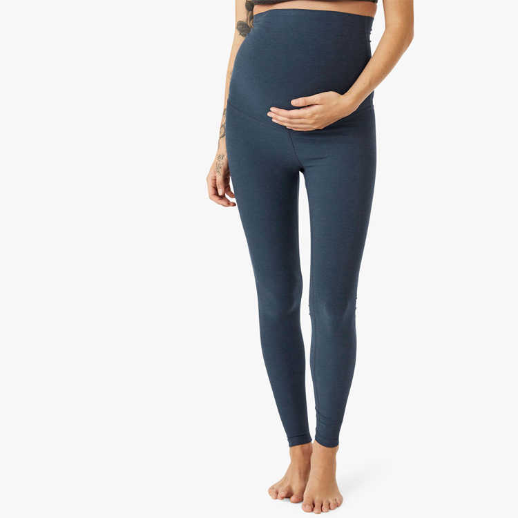 Eco Friendly Stretchable Sports Gym High Waist Women Maternity Yoga Leggings detail pictures