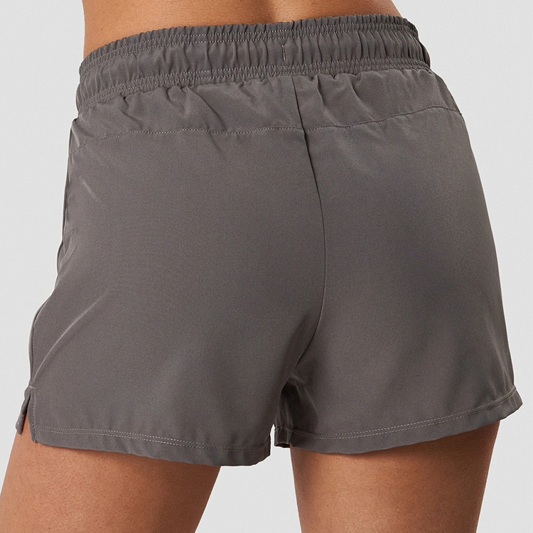 New Arrival Custom High Quality Polyester 2 IN 1 Fitness Sport Shorts For Women detail pictures