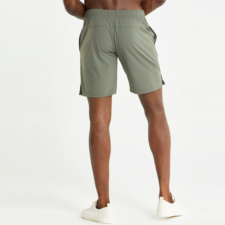 Wholesale Cool Dry Custom Fitness Drawstring Waist Men Gym Sports Nylon Shorts detail pictures