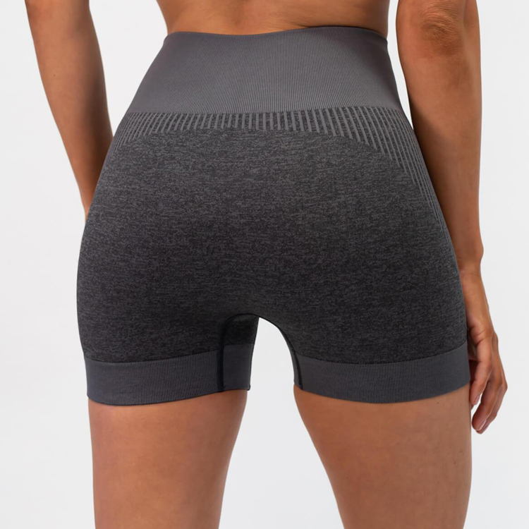 Wholesale Custom Logo High Waist Women Workout Seamless Yoga Fitness Shorts detail pictures