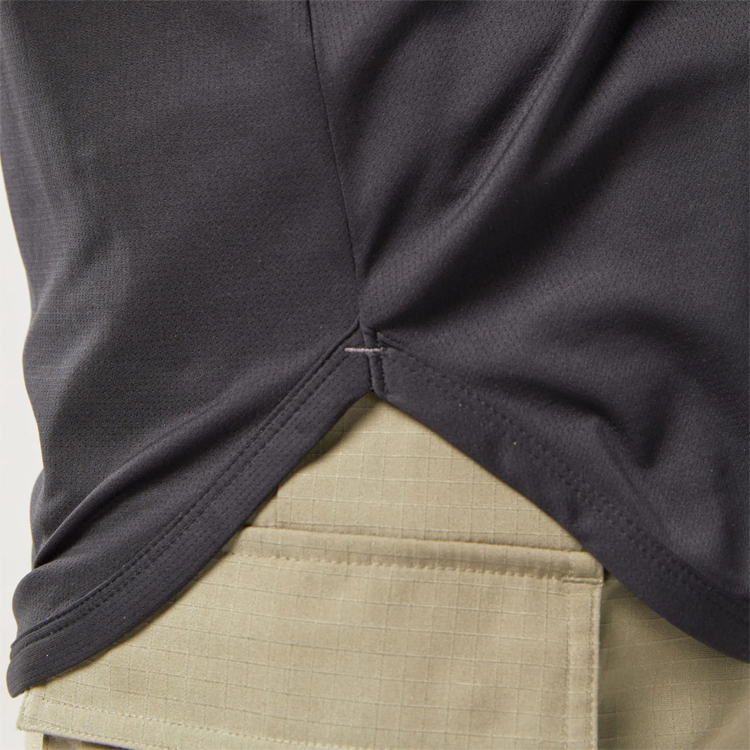 Factory Price Quick Dry Mesh Fabric Custom Plain Gym Singlet Muscle Tank Top Men detail pictures