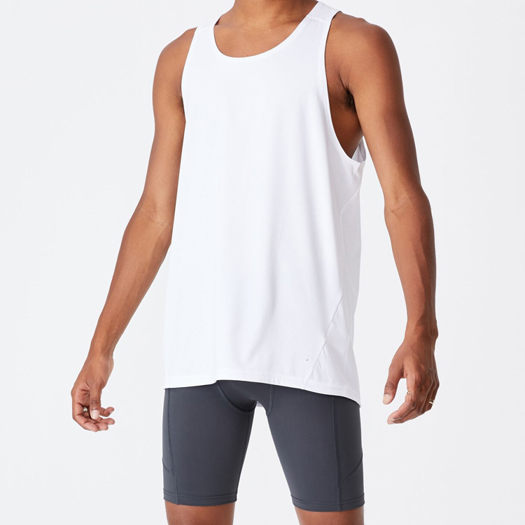 Wholesale Loose Fit Soft Cotton Custom Logo Printing Gym Sports Tank Top For Men