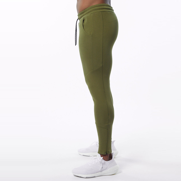 High Quality Drawstring Waist Athletic Gym Workout Slim Fit Jogger Pants For Men detail pictures