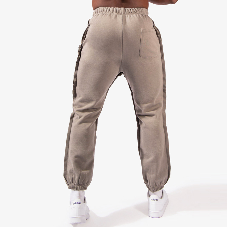 Custom French Terry Cotton Sweat Pants Flattering Cuffed Hem Men Sports Joggers detail pictures