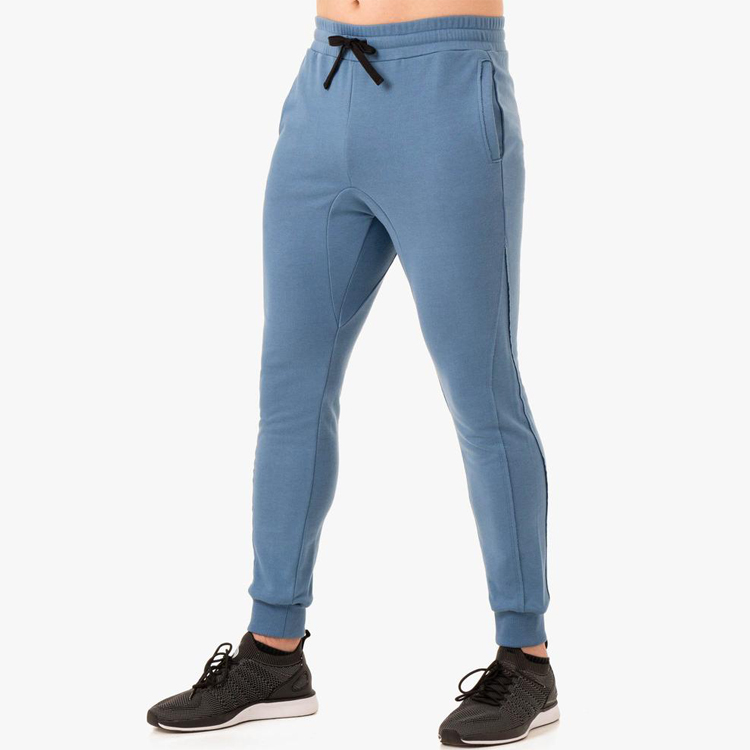Wholesale Breathable Drawstring Waist Men Cotton Gym Jogger Pants With Pocket