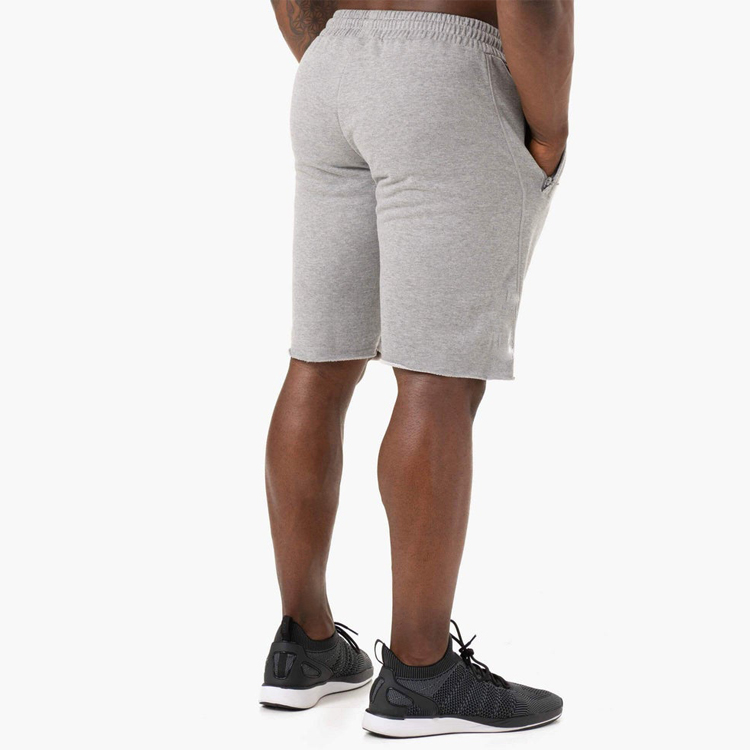 Wholesale Customized French Terry Cotton Men Workout Sports Sweat Shorts With Pockets detail pictures