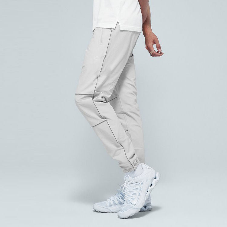 OEM High Quality Lightweight Custom Slim Fit Men Jogger Sweat Pants With Zipper Pocket detail pictures