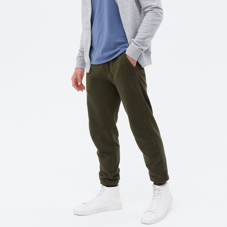 Wholesale French Terry Cotton Drawstring Waist Jogger Sweat Pants For Men With Pockets detail pictures