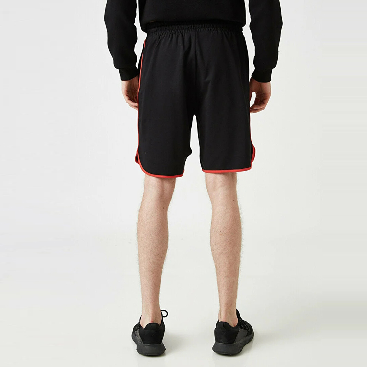 Wholesale Drawstring Waist Contrast Piping French Terry Cotton Jogger Sweat Shorts For Men detail pictures